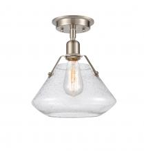 Innovations Lighting 422-1F-SN-10SDY - Luna - 1 Light - 11 inch - Satin Nickel - Flush Mount