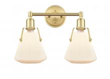 Innovations Lighting 422-2W-SB-7W - Luna - 2 Light - 18 inch - Satin Brass - Bath Vanity Light