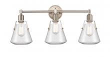 Innovations Lighting 422-3W-SN-G4224-7 - Luna - 3 Light - 29 inch - Satin Nickel - Bath Vanity Light