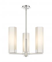 Innovations Lighting 427-3CR-PN-G427-14WH - Claverack - 3 Light - 22 inch - Polished Nickel - Pendant