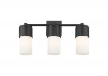 Innovations Lighting 428-3W-BK-G428-7WH - Bolivar - 3 Light - 21 inch - Matte Black - Bath Vanity Light