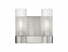 Innovations Lighting 429-2W-SN-G429-8CL - Empire - 2 Light - 11 inch - Satin Nickel - Bath Vanity Light