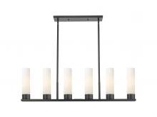 Innovations Lighting 429-6I-BK-G429-11WH - Empire - 6 Light - 44 inch - Matte Black - Linear Pendant