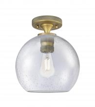 Innovations Lighting 434-1F-BB-G124-8 - Crown Point - 1 Light - 8 inch - Brushed Brass - Flush Mount