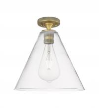 Innovations Lighting 434-1F-BB-GBC-122 - Crown Point - 1 Light - 12 inch - Brushed Brass - Flush Mount