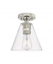 Innovations Lighting 434-1F-PN-GBC-82 - Crown Point - 1 Light - 8 inch - Polished Nickel - Flush Mount