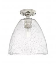 Innovations Lighting 434-1F-PN-GBD-94 - Crown Point - 1 Light - 9 inch - Polished Nickel - Flush Mount