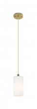Innovations Lighting 434-1P-BB-G434-7WH - Crown Point - 1 Light - 5 inch - Brushed Brass - Pendant