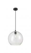 Innovations Lighting 434-1P-BK-G124-12 - Crown Point - 1 Light - 12 inch - Matte Black - Pendant