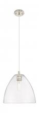 Innovations Lighting 434-1P-PN-GBD-122 - Crown Point - 1 Light - 12 inch - Polished Nickel - Pendant