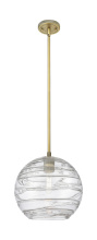 Innovations Lighting 434-1S-BB-G1213-10CL - Crown Point - 1 Light - 10 inch - Brushed Brass - Pendant