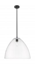 Innovations Lighting 434-1S-BK-GBD-162 - Crown Point - 1 Light - 16 inch - Matte Black - Pendant