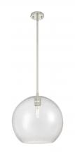 Innovations Lighting 434-1S-PN-G124-12 - Crown Point - 1 Light - 12 inch - Polished Nickel - Pendant