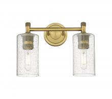 Innovations Lighting 434-2W-BB-G434-7SDY - Crown Point - 2 Light - 14 inch - Brushed Brass - Bath Vanity Light