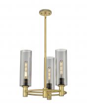 Innovations Lighting 434-3CR-BB-G434-12SM - Crown Point - 3 Light - 18 inch - Brushed Brass - Pendant