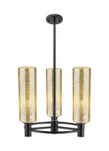 Innovations Lighting 434-3CR-BK-G434-12ME - Crown Point - 3 Light - 18 inch - Matte Black - Pendant