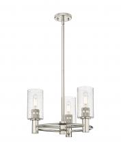 Innovations Lighting 434-3CR-PN-G434-7SDY - Crown Point - 3 Light - 18 inch - Polished Nickel - Pendant