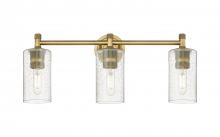 Innovations Lighting 434-3W-BB-G434-7SDY - Crown Point - 3 Light - 24 inch - Brushed Brass - Bath Vanity Light