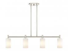 Innovations Lighting 434-4I-PN-G434-7WH - Crown Point - 4 Light - 44 inch - Polished Nickel - Island Light