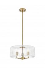 Innovations Lighting 436-3S-BB-G436-16CL - Windsor - 3 Light - 16 inch - Brushed Brass - Stem hung - Pendant