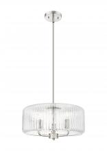 Innovations Lighting 436-3S-SN-G436-16CL - Windsor - 3 Light - 16 inch - Brushed Satin Nickel - Stem hung - Pendant