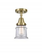 Innovations Lighting 447-1C-AB-G182S - Canton - 1 Light - 6 inch - Antique Brass - Semi-Flush Mount