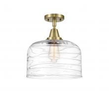 Innovations Lighting 447-1C-AB-G713-L - Bell - 1 Light - 12 inch - Antique Brass - Semi-Flush Mount