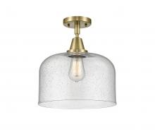 Innovations Lighting 447-1C-AB-G74-L - Bell - 1 Light - 12 inch - Antique Brass - Semi-Flush Mount