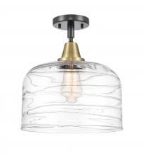 Innovations Lighting 447-1C-BAB-G713-L - Bell - 1 Light - 12 inch - Black Antique Brass - Semi-Flush Mount