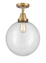 Innovations Lighting 447-1C-BB-G202-12 - Beacon - 1 Light - 12 inch - Brushed Brass - Semi-Flush Mount