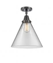 Innovations Lighting 447-1C-BK-G42-L - Cone - 1 Light - 12 inch - Matte Black - Semi-Flush Mount