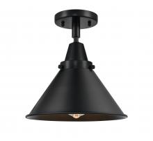 Innovations Lighting 447-1C-BK-M10-BK - Briarcliff - 1 Light - 10 inch - Matte Black - Semi-Flush Mount