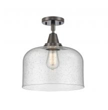 Innovations Lighting 447-1C-OB-G74-L - Bell - 1 Light - 12 inch - Oil Rubbed Bronze - Semi-Flush Mount