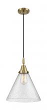Innovations Lighting 447-1P-AB-G44-L - Cone - 1 Light - 12 inch - Antique Brass - Mini Pendant