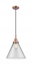 Innovations Lighting 447-1P-AC-G42-L - Cone - 1 Light - 12 inch - Antique Copper - Mini Pendant