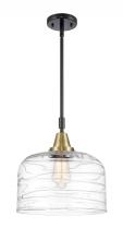 Innovations Lighting 447-1S-BAB-G713-L - Bell - 1 Light - 12 inch - Black Antique Brass - Mini Pendant