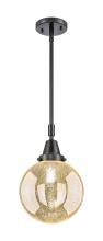 Innovations Lighting 447-1S-BK-G208-8 - Beacon - 1 Light - 8 inch - Matte Black - Mini Pendant