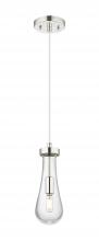 Innovations Lighting 451-1P-PN-G451-4CL - Owego - 1 Light - 5 inch - Polished Nickel - Pendant