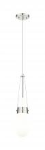 Innovations Lighting 452-1P-PN-G452-4GWH - Milan - 1 Light - 4 inch - Polished Nickel - Pendant