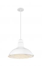 Innovations Lighting 455-1P-16W - Langston - 1 Light - 16 inch - White - Cord hung - Pendant