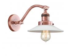 Innovations Lighting 515-1W-AC-G1 - Halophane - 1 Light - 9 inch - Antique Copper - Sconce
