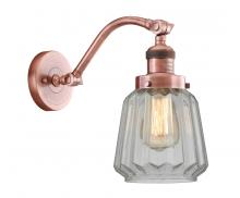 Innovations Lighting 515-1W-AC-G142 - Chatham - 1 Light - 7 inch - Antique Copper - Sconce