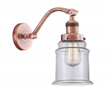 Innovations Lighting 515-1W-AC-G182 - Canton - 1 Light - 6 inch - Antique Copper - Sconce