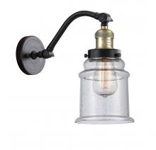 Innovations Lighting 515-1W-BAB-G184 - Canton - 1 Light - 6 inch - Black Antique Brass - Sconce