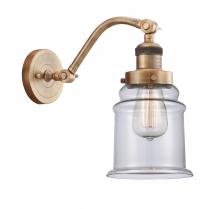 Innovations Lighting 515-1W-BB-G182 - Canton - 1 Light - 6 inch - Brushed Brass - Sconce