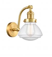 Innovations Lighting 515-1W-SG-G324 - Olean - 1 Light - 7 inch - Satin Gold - Adjustable Sconce