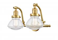 Innovations Lighting 515-2W-SG-G322 - Olean - 2 Light - 19 inch - Satin Gold - Bath Vanity Light
