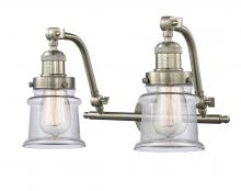 Innovations Lighting 515-2W-SN-G182S-LED - Canton - 2 Light - 18 inch - Brushed Satin Nickel - Adjustable Bath Vanity Light