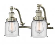 Innovations Lighting 515-2W-SN-G52-LED - Bell - 2 Light - 18 inch - Brushed Satin Nickel - Adjustable Bath Vanity Light