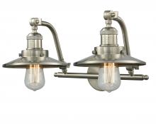 Innovations Lighting 515-2W-SN-M2 - Railroad - 2 Light - 18 inch - Brushed Satin Nickel - Adjustable Bath Vanity Light